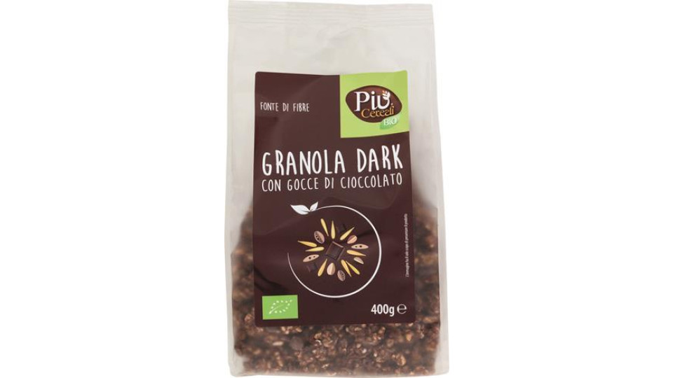 GRANOLA DARK CON GOCCE DI CIOCCOLATO BIO