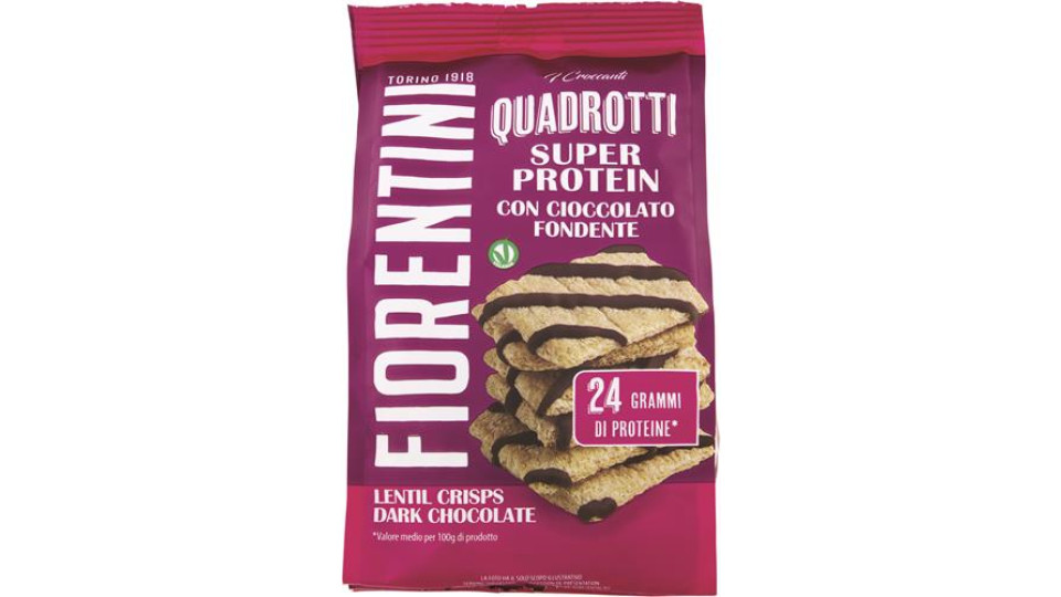QUADROTTI SUPER PROTEIN CON CIOCCOLATO FONDENTE