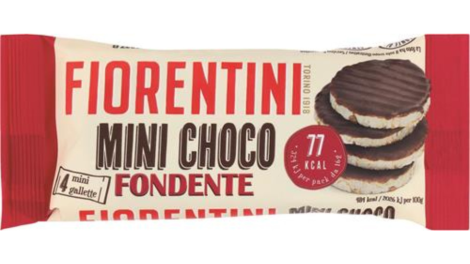 MINI GALLETTE DI RISO RICOPERTE DI CIOCCOLATO FONDENTE