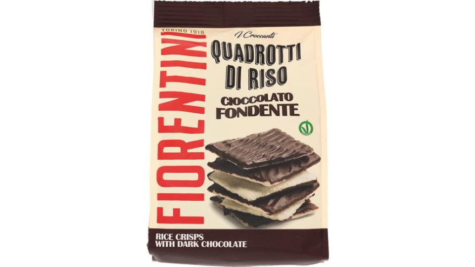QUADROTTI DI RISO CON CIOCCOLATO FONDENTE
