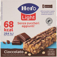 BARRETTE AI CEREALI LIGHT CIOCCOLATO 6X20 G