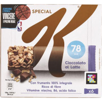SPECIAL K BARRETTE CIOCCOLATO BELGA AL LATTE 6X20G.