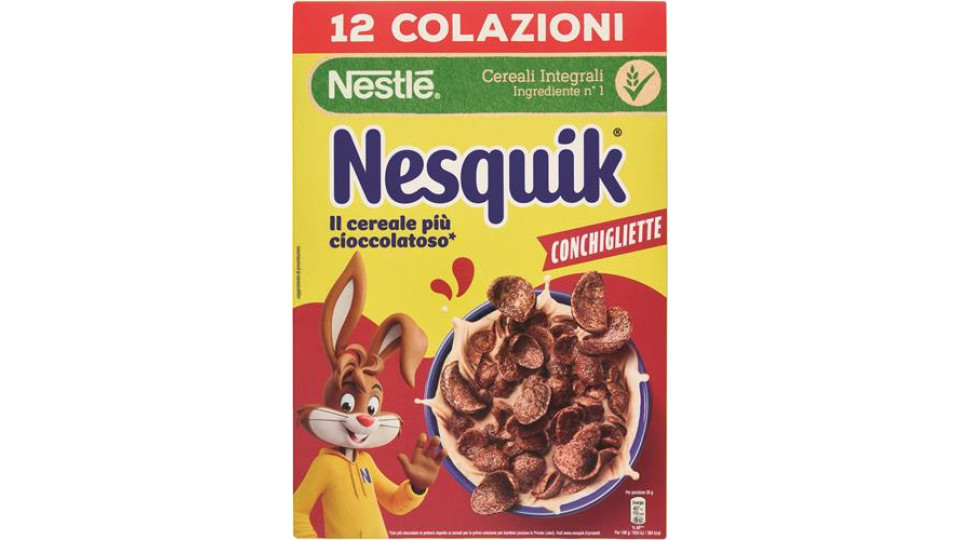 CONCHIGLIETTE CON CEREALI INTEGRALI AL CACAO