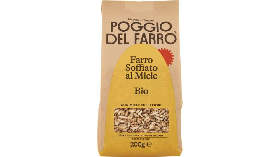 FARRO SOFFIATO BIO AL MIELE SACCHETTO GR200
