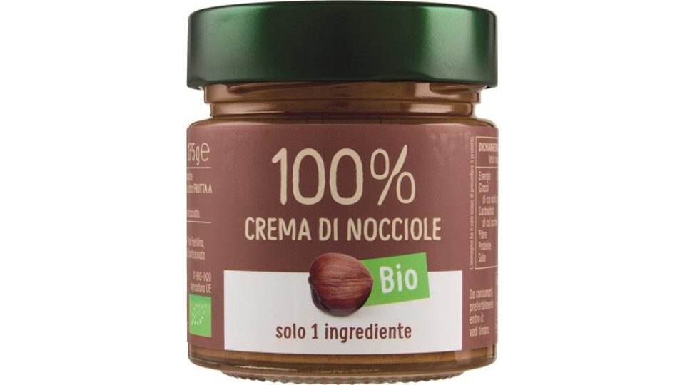 CREMA 100% NOCCIOLE TOSTATE BIO