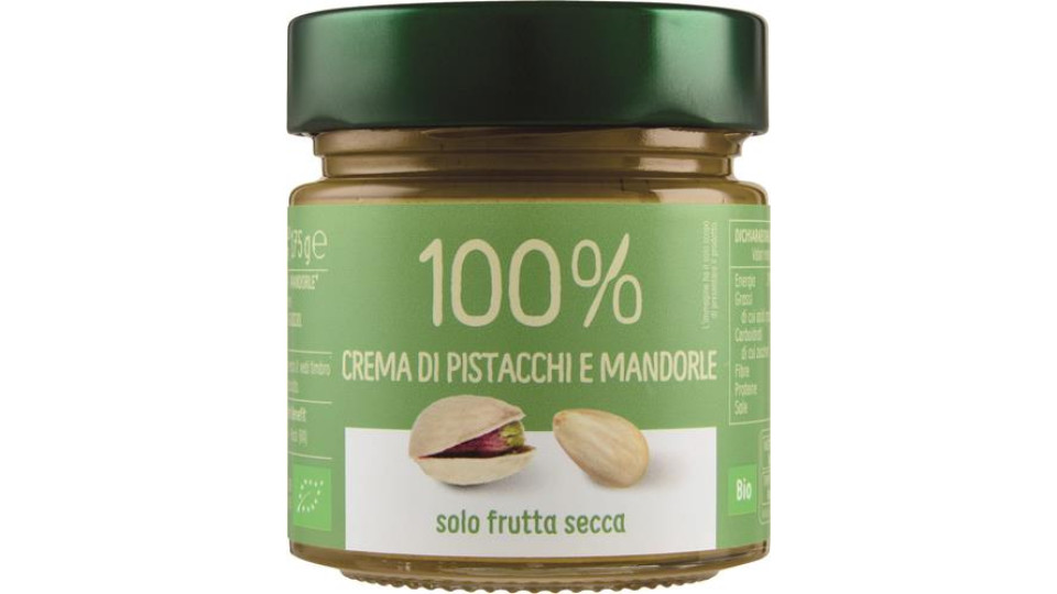 CREMA 100% PISTACCHIO MANDORLE BIO
