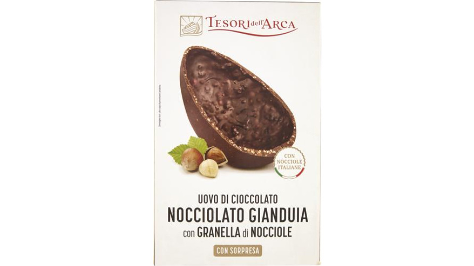 UOVO NOCCIOLATO GIANDUIA CON GRANELLA DI NOCCIOLE