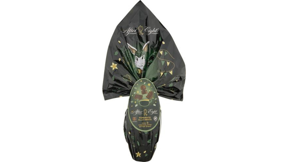 UOVO DI PASQUA CIOCCOLATO FONDENTE ALLA MENTA