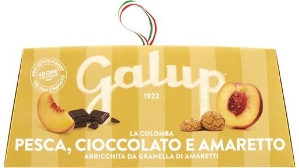 COLOMBA AMARETTO CIOCCOLATO E PESCA