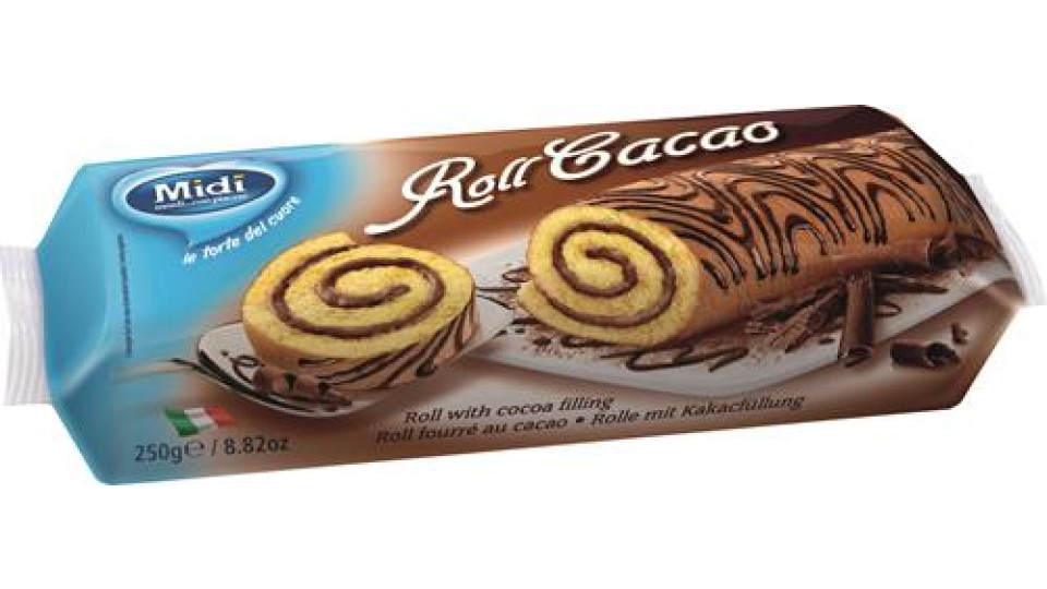 TORTA ROLL FARCITA CACAO