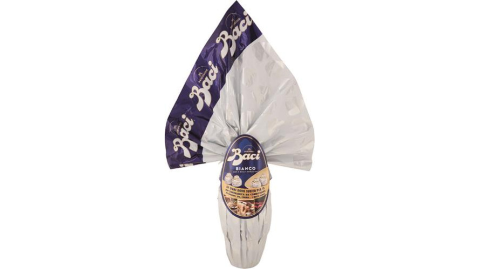 UOVO DI PASQUA CIOCCOLATO BIANCO CON SORPRESA E 4 CIOCCOLATINI