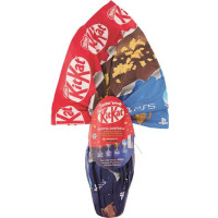 UOVO DI PASQUA CIOCCOLATO AL LATTE CON WAFER, SORPRESA E 1 BUNNY