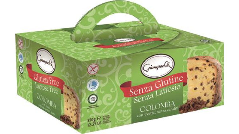 COLOMBA SENZA GLUTINE SENZA LATTOSIO CON UVETTA