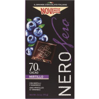 TAVOLETTA DI CIOCCOLATO NERO NERO MIRTILLO E MANDORLA