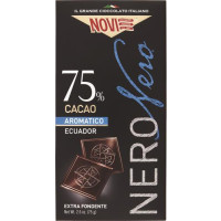 TAVOLETTA DI CIOCCOLATO NERO NERO 75%