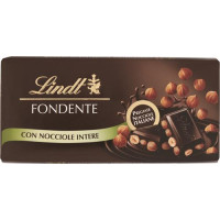 TAVOLETTA LINDT FONDENTE NOCCIOLE INTERE DEL PIEMONTE IGP