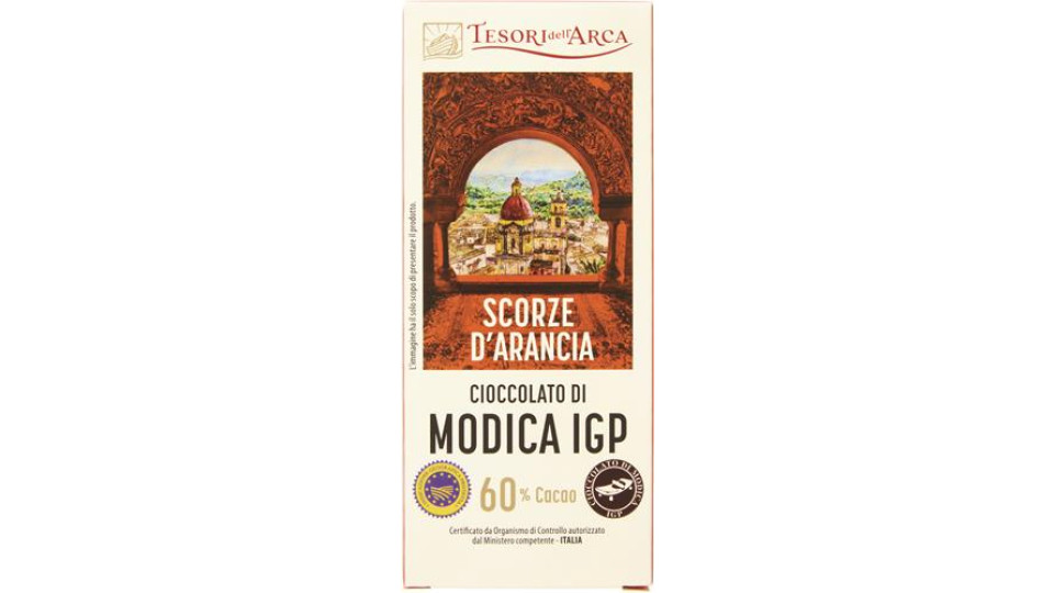 TAVOLETTA DI CIOCCOLATO DI MODICA IGP ARANCIA