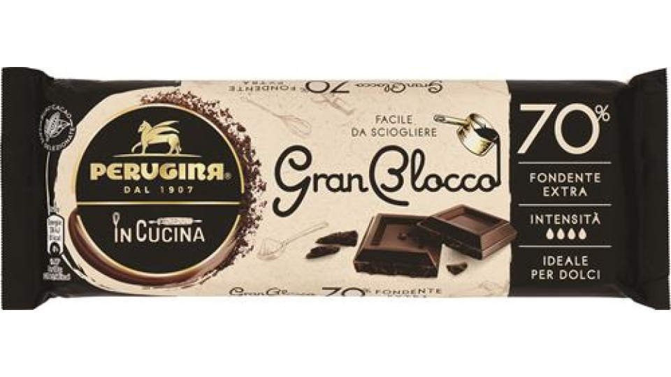 GRANBLOCCO 70% TAVOLETTA CIOCCOLATO FONDENTE EXTRA
