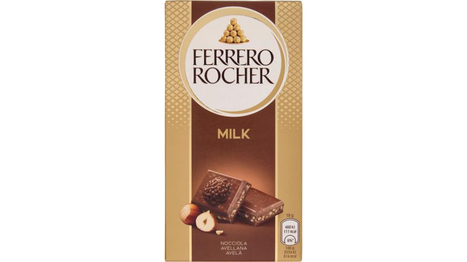 TAVOLETTA DI CIOCCOLATO LATTE E NOCCIOLE