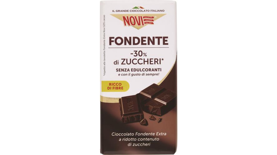 TAVOLETTA DI CIOCCOLATO FONDENTE -30% ZUCCHERI