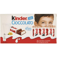 KINDER CIOCCOLATO BARRETTE 8 PEZZI
