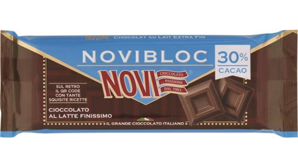 TAVOLETTA DI CIOCCOLATO NOVIBLOC LATTE