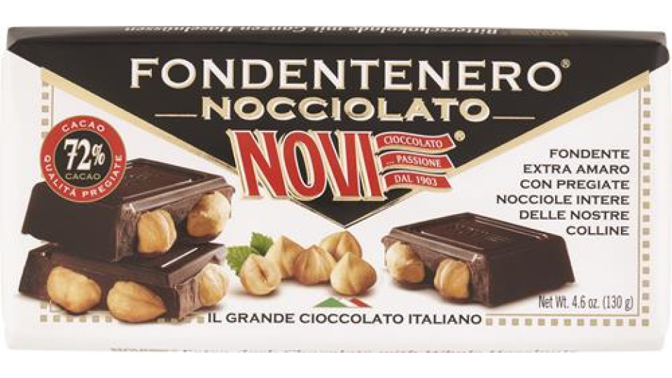 TAVOLETTA DI CIOCCOLATO FONDENTENERO NOCCIOLATO