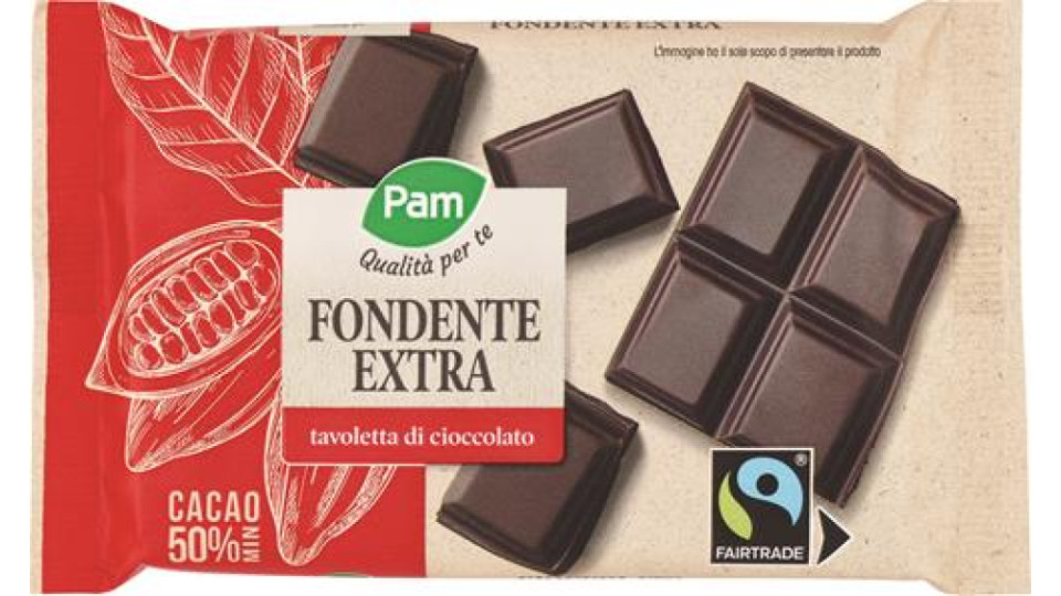 TAVOLETTA DI CIOCCOLATO FONDENTE 50% FAIRTRADE