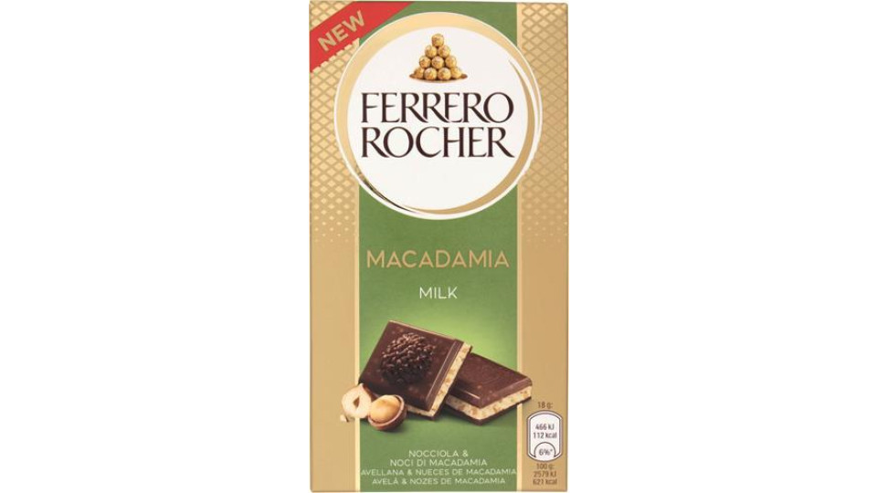 TAVOLETTA CIOCCOLATO MACADAMIA