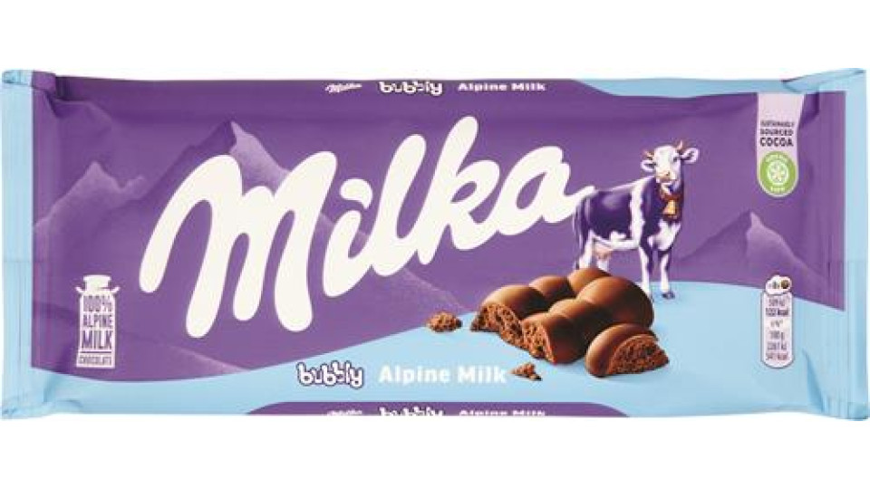 TAVOLETTA MILKA BUBBLY
