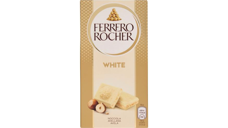 TAVOLETTA DI CIOCCOLATO BIANCO E NOCCIOLA