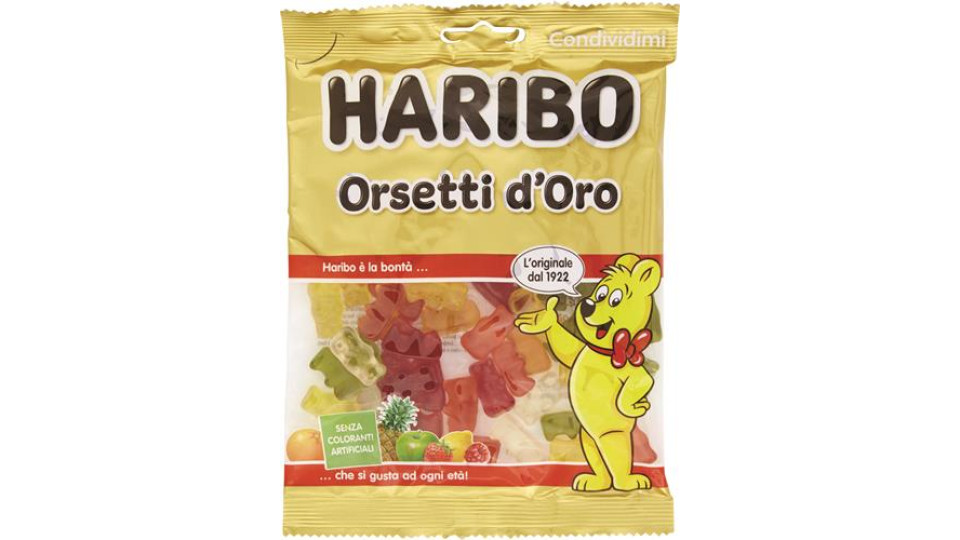 CARAMELLE GOMMOSE ORSETTI ORO