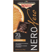 TAVOLETTA DI CIOCCOLATO NERO NERO ARANCIA