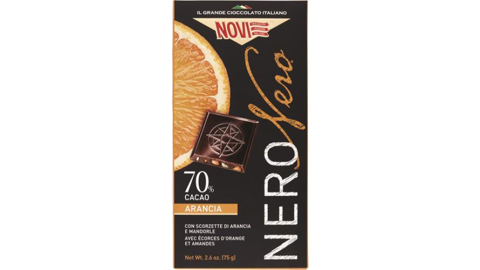 TAVOLETTA DI CIOCCOLATO NERO NERO ARANCIA