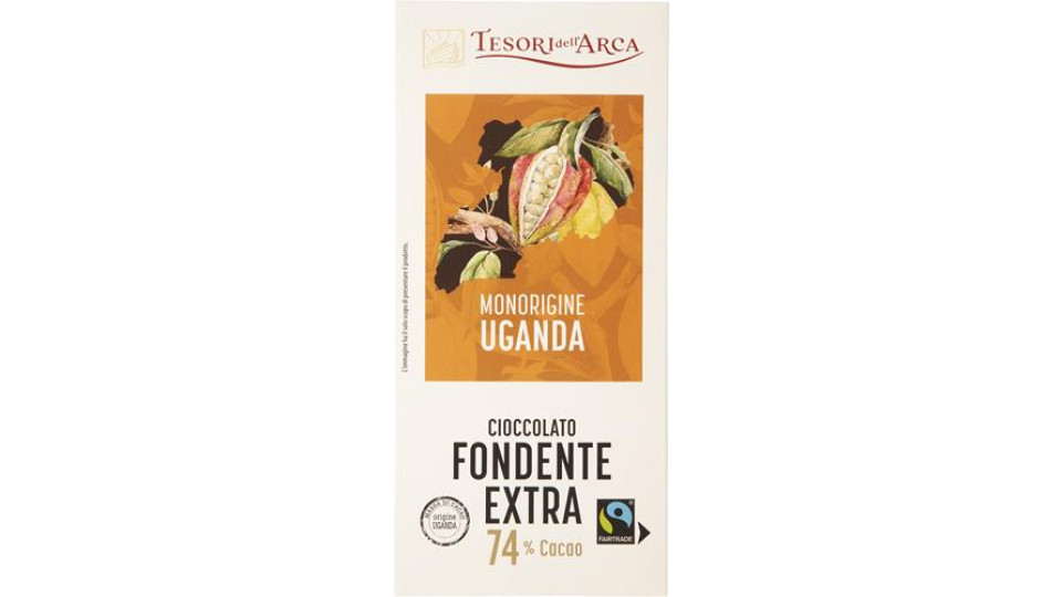 TAVOLETTA DI CIOCCOLATO FONDENTE MONORIGINE UGANDA