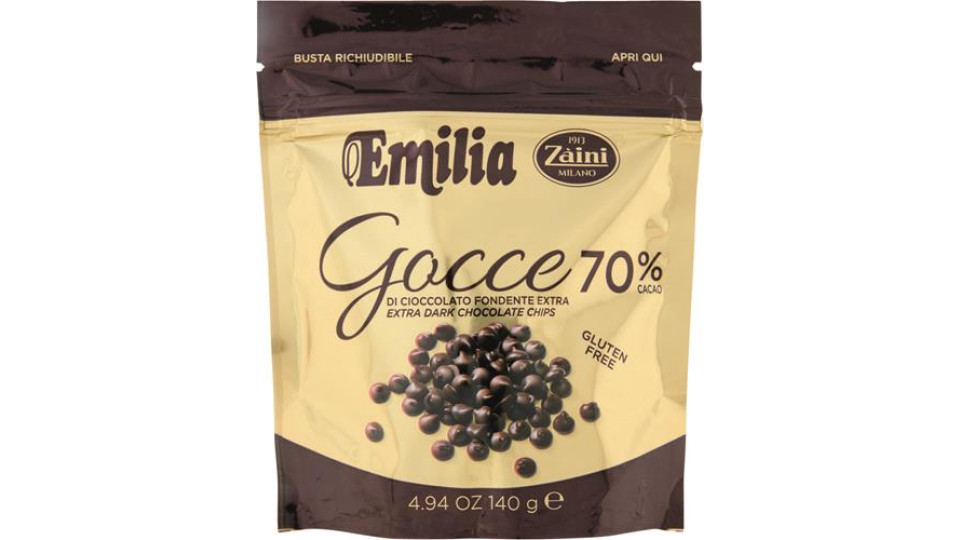 GOCCE DI CIOCCOLATO FONDENTI 70%
