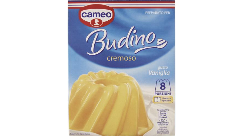 BUDINO CREMOSO ALLA VANIGLIA 8 PORZIONI