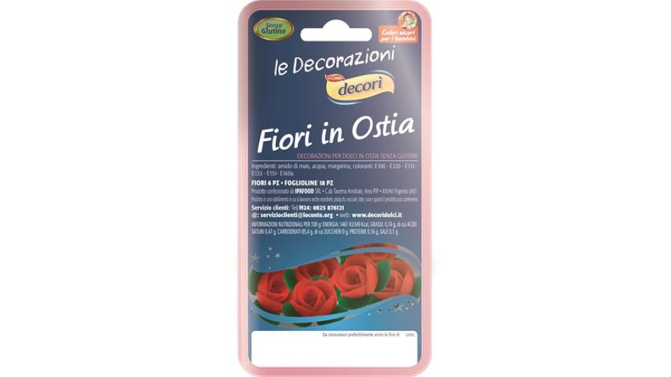 ROSELLINE OSTIA ROSSO