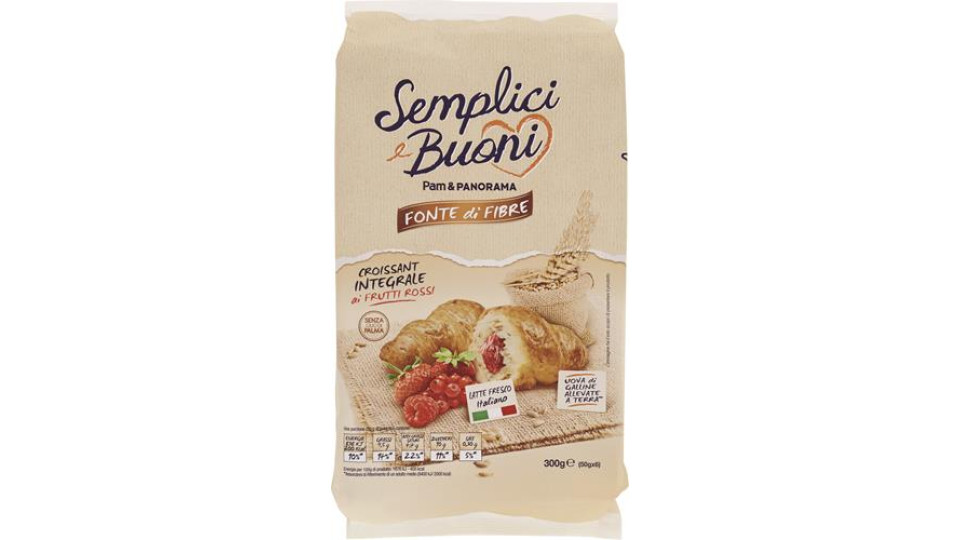 6 CROISSANT INTEGRALI AI FRUTTI ROSSI