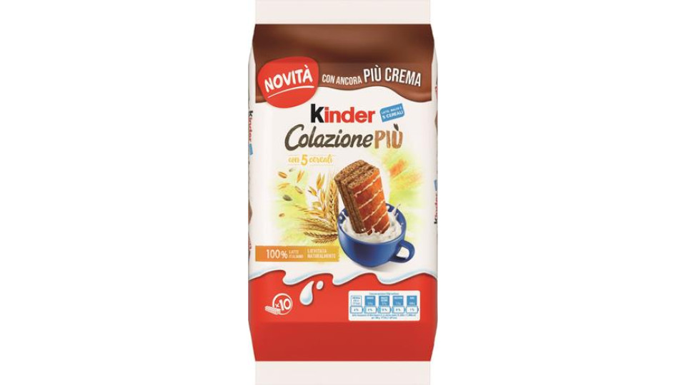 KINDER COLAZIONE PIU T 10 PEZZI