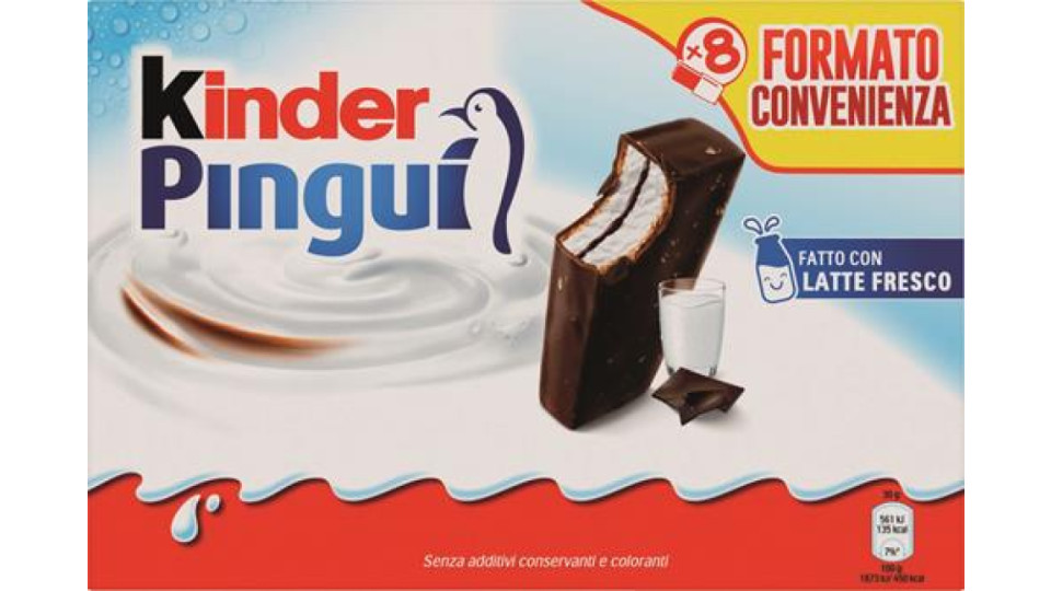 KINDER PINGUI CACAO X8