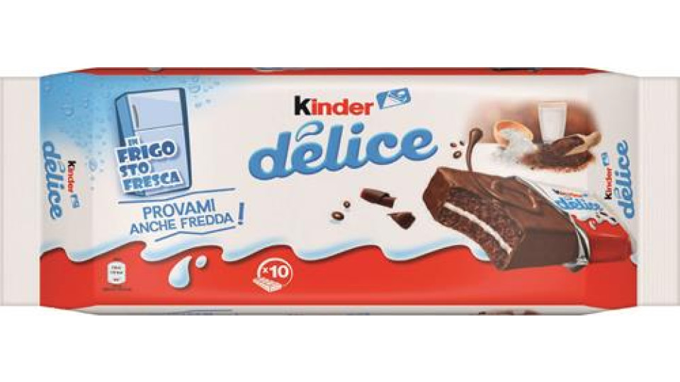 KINDER DELICE CACAO 10 PEZZI