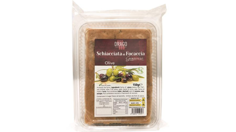 SCHIACCIATA DI FOCACCIA GENOVESE ALLE OLIVE