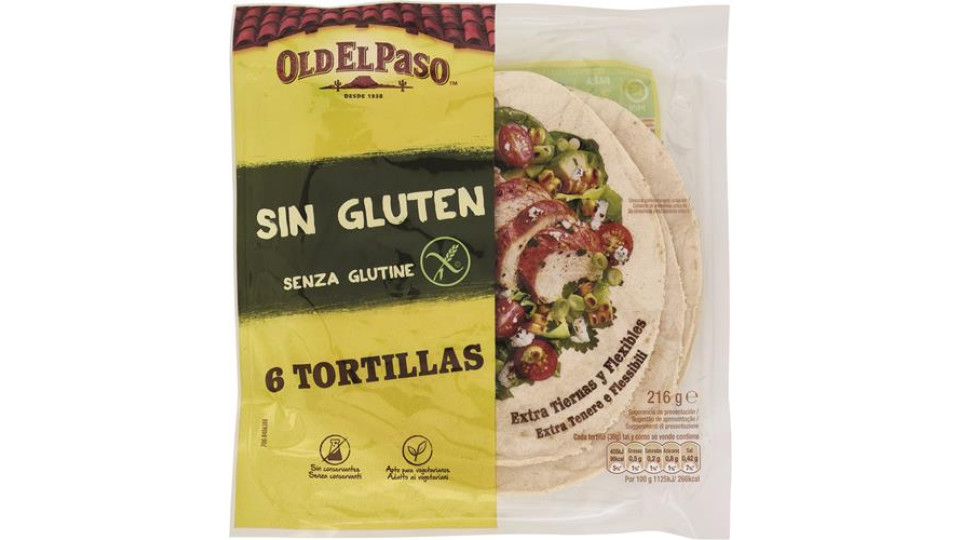 6 TORTILLA SIN GLUTEN