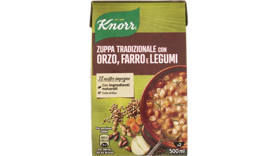 ZUPPA TRADIZIONALE CON ORZO, FARRO E LEGUMI