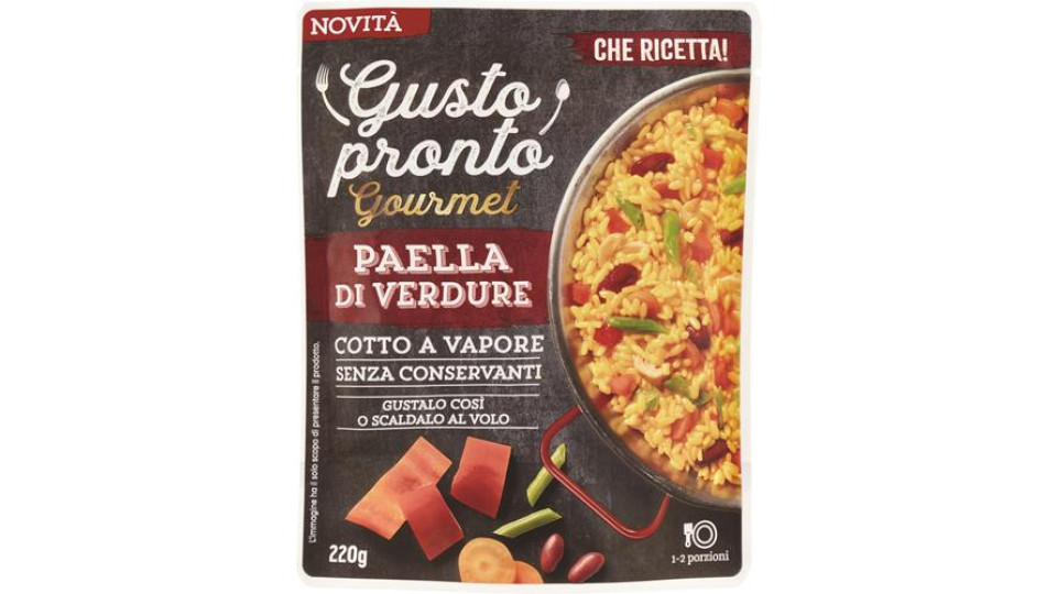 PAELLA DI VERDURE COTTO A VAPORE