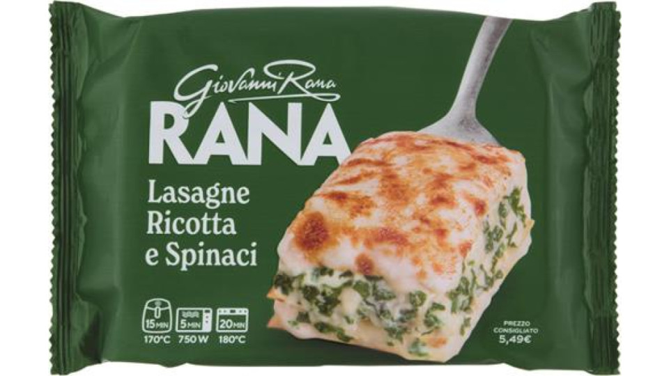 LASAGNE RICOTTA E SPINACI RANA