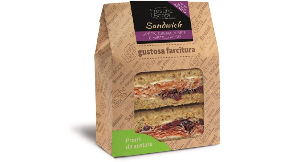 SANDWICH SPECK CREMA DI BRIE E MIRTILLI ROSSI