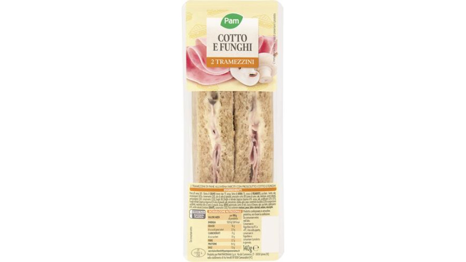 TRAMEZZINO COTTO E FUNGHI