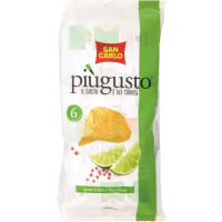PATATINE PIÙ GUSTO LIME E PEPE ROSA GR25X6